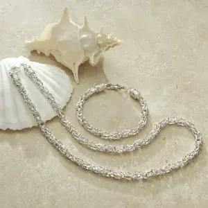 (베)국산 은 행운 목걸이(11돈)