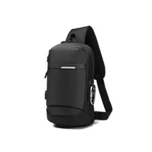 남성 고급스러운 방수 USB 포트 슬링백 크로스백 가방