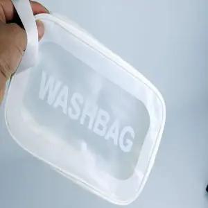 [라일리] Rly 불투명 방수 수영 가방 세면 파우치 워시백 화이  43643670)