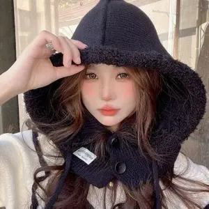 털 후드 바라클라바 뽀글이 겨울 여자 모자 넥워머 DD 12991