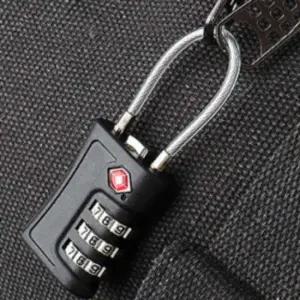 여행 캐리어 보안 와이어 잠금장치 도난방지 자물쇠