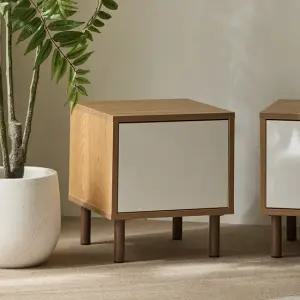 우디프 400 협탁 2단 침대 서랍장 미니 서랍 테이블 선반 도어형 오크