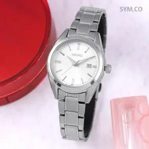 세이코 SUR633P1 데일리 심플 실버 사파이어 캐쥬얼 정장 여자 메탈 시계 d