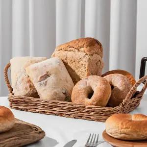 우리통밀 한주차림세트 5종 세트(감자치아바타, 올리브치아바타, 식빵, 베이글, 크로칸베이글 각1개씩 5종)