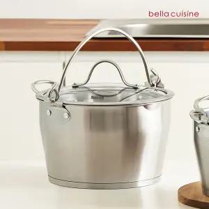 [20%+6%][12/14]멀티가위 증정] 벨라쿠진 잼팟 6리터+유리뚜껑 세트 /인덕션 가능