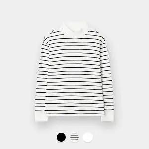 [지오다노주니어] 03025931 기모 목넥 긴팔 티셔츠