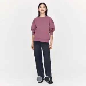 [지오다노주니어] 03115930 코튼 스판 세미 오버 핏 기모 데님