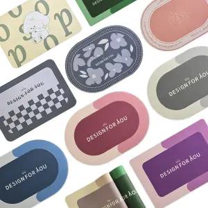 욕실 주방 1개+ 1개 빨아쓰는 규조토 발매트 라돈x 주방 미끄럼방지 현관 10종류_60x40