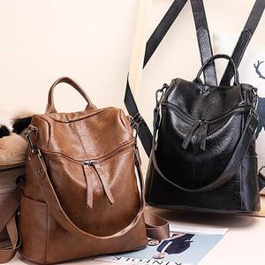 빈티지가죽 여성가방 미니백팩 숄더백겸용 20대 데일리백