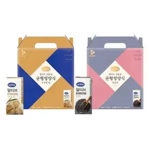 CJ 얼티브 균형영양식 흑임자 190g, 16입, 1개 + 구수한맛 190g, 16입,1개