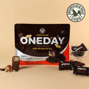 [산과들에] 원데이에너지바초코미니200g 5봉 / 약65알 미니 초코바 초콜릿 견과