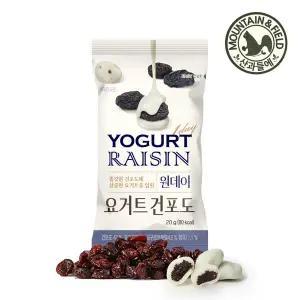 [산과들에] 달콤말랑 원데이 요거트건포도 30봉 (요거트짝꿍간식)