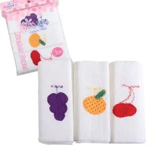 순면 자수행주(3p)설거지 물걸레 수세미 타올 스펀지