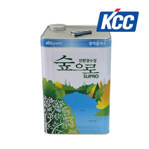 KCC 숲으로광택플러스 18L 광택 수성 친환경페인트 글로리 걸레받이용 유광