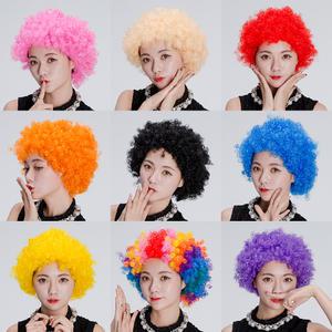 삐에로가발(소형) 광대 뽀글이 파마 파티 의상소품