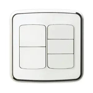 진흥 라피네 스위치 5구 캡형 2개용 매입형