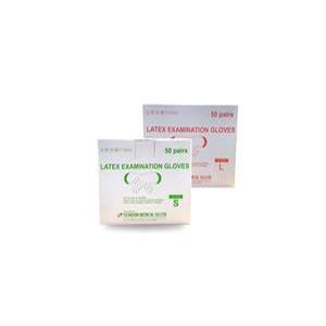 세운 멸균소독글러브 규격별 1통 50조 Latex Examination Gloves 진료용장갑