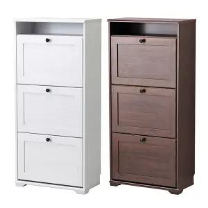 BRUSALI 브루살리 3칸신발장/수납장/원목신발장