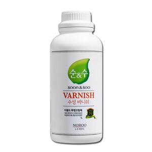 노루페인트 다용도용 친환경 순앤수 수성바니쉬 1L 무광/반광/유광