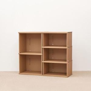 종이 책장      2단+낮은3단 세트 가로44