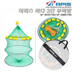 바다 3단부력망 45/55.성형 부력재 13개이상/와이어 튜브 피막/15m로프 살림망.갯바위/방파제/감성돔/우럭