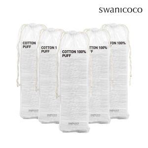 스와니코코 엠보싱 화장솜 100매 x 5개 (부드러운 순면 100%)