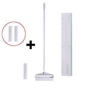 스탠드형 롱핸들 롤클리너 + 크리너3개 19cm 1세트 사선컷팅 먼지제거 테이프 돌돌이