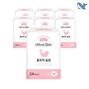 춤추는고래 대용량 생리대 중형 6팩  144매