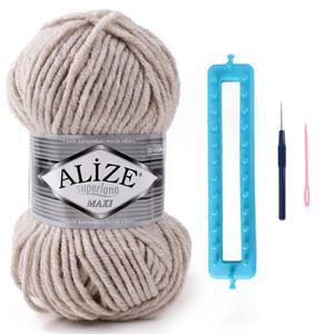 니팅룸 맥시 목도리 DIY 세트 /털실/뜨개실/뜨개질