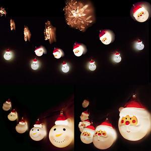 크리스마스 LED 가랜드 성탄절 눈꽃 눈사람 산타 장식 소품