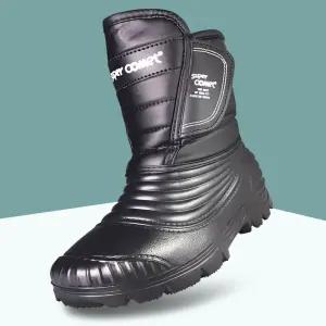 마마슈 프롬 남성 겨울 방한부츠 방수 경량 방한화 따뜻한 퍼 털안감 벨크로 제설 작업화 오토바이 라이더