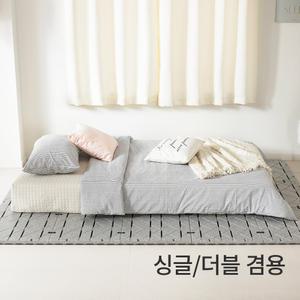 매트리스 받침대 싱글/더블 겸용 그레이 침대 깔판  저상형 패밀리 받침대 침대 프레임