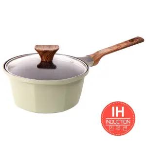 글램레트로 인덕션용 냄비 (18편수) 올리브그린