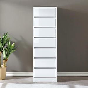 [엣지퍼니처]메이 400 7단 하이그로시 틈새 서랍장