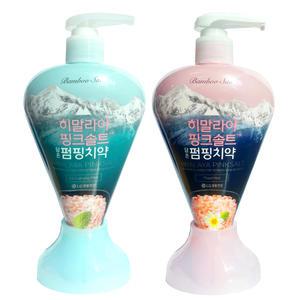 LG생활건강 히말라야핑크솔트 펌핑 치약 285g 하트용기신제품출시 구취케어 충치예방 잇몸질환예방