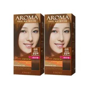 [2개세트]에네스티 아로마 새치 염색약 자극없는 뿌리 부분 염색