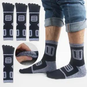 두꺼운 겨울 등산 남자 하프&홀 쿠션 이중 바닥 파일 발가락양말 중목 장목