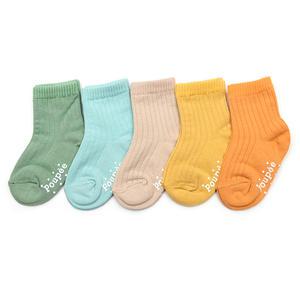 샤베트 5족 아동 골지 양말 세트 남아 여아 어린이 아기 유아