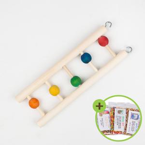나무 구슬 사다리(소) 앵무새 장난감 무독성 00493