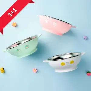 [１+１] 에디슨 프렌즈 유아식기 스텐 대접 볼 그릇