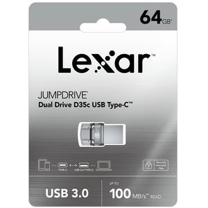 PMD35c-2/렉사 Lexar Dual Drive D35c Type-C OTG USB3.0 [64GB]/듀얼드라이브 A+C타입/양방향/문구피플