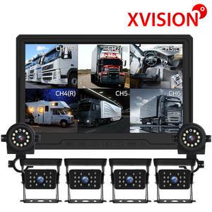 FULL HD 10인치 6채널 블랙박스 풀세트/화물차 후방카메라/카메라6개/K160