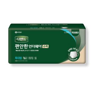 디펜드 편안한 언더웨어 수퍼 특대형 16개 1팩 (16개)