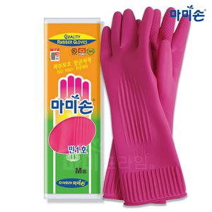 마미손 고무장갑 중 M 민1호 핑크