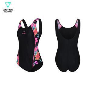 [제테스] 여성 원피스 실내 수영복 U백 L_4A9014