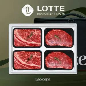 [롯데백화점]온도씨 1등급 구이정육4호 한우세트(1.6kg,등/등/불/불,HACCP)