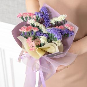 스타티스 조화 꽃다발 펀 25cm 인테리어 꽃 선물 장식 기념일 졸업식 발표회 학예회