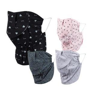 플라워패턴안면마스크 면마스크 자외선차단 얼굴 목가리개 패션