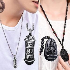 불교목걸이 팔찌 홍단목 옴마니반메훔 108 묵주 염주 관세음보살 육자진언 부적 패션 전운주 목걸이