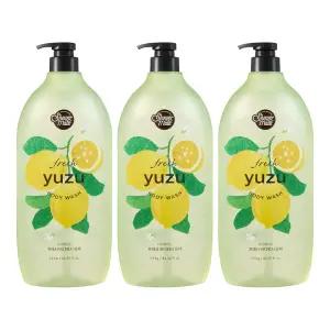 샤워메이트 바디워시 유자, 1.2kg, 3개